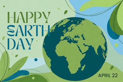 Happy Earth Day Illustration