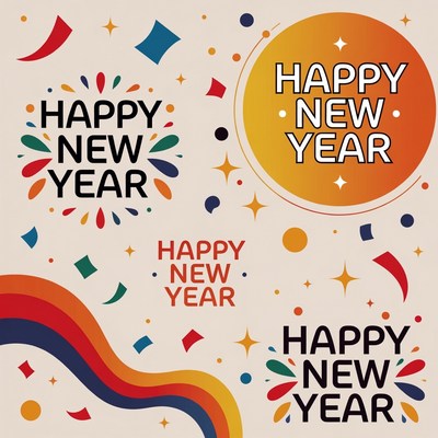 Happy New Year Clipart