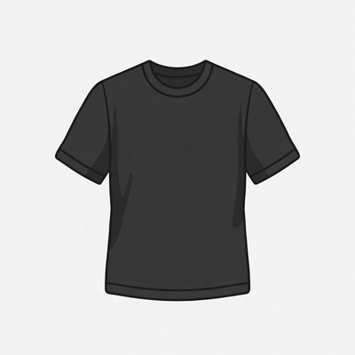 Black T-shirt Illustration