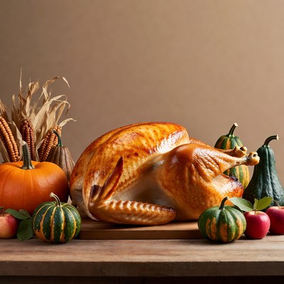 Roasted Turkey with Fall Vegetables