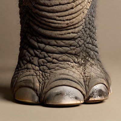 Elephant Foot Close-Up