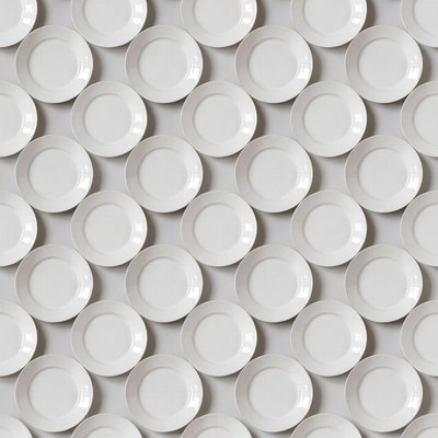 White Plates Pattern Background