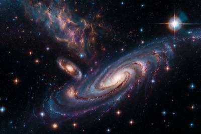 Interacting Spiral Galaxies in Deep Space