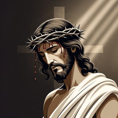 Jesus Christ with Crown of Thorns