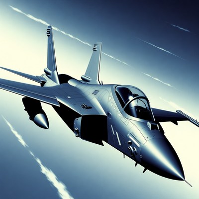 F-15 Fighter Jet Flying