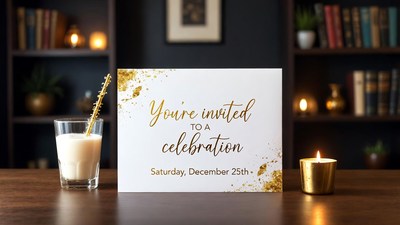You're Invited Christmas Celebration Card