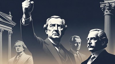Abraham Lincoln Leading US Presidents Illustration