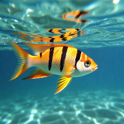 Clownfish swimming underwater