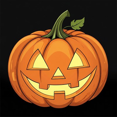 Jack-o'-lantern pumpkin illustration