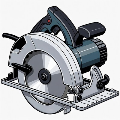 Circular Saw Illustration