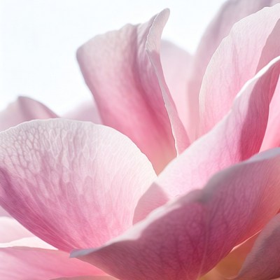 Pink Rose Petals Close-Up