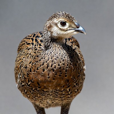 Close-up of ornate quail bird