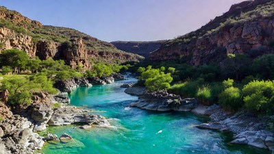 Turquoise River in Red Rock Canyon