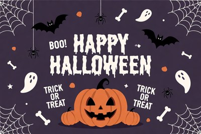 Happy Halloween Pumpkin Illustration