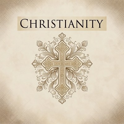 Ornate Christian Cross Illustration