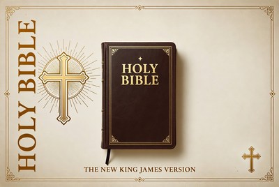 New King James Bible with Cross