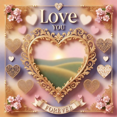 Ornate Heart Frame with Love You Forever