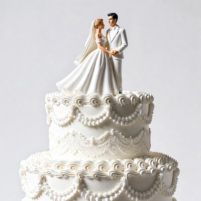 Bride Groom Wedding Cake Topper