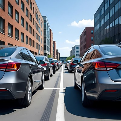 Traffic Jam in Urban Street
