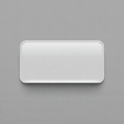 White Blank Sign Isolated