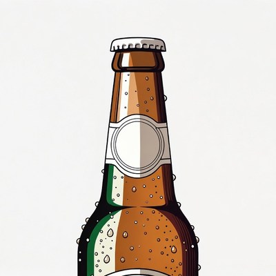 Beer Bottle with Condensation