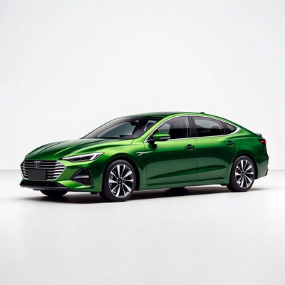 Green Hyundai Sedan Car