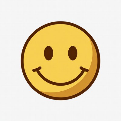 Smiling Yellow Emoji Face