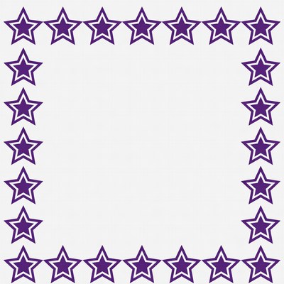 Purple Star Border Frame
