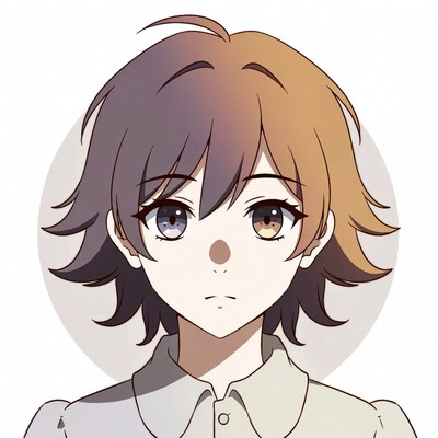 Anime girl with heterochromia eyes