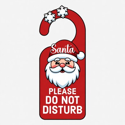 Santa Do Not Disturb Door Hanger