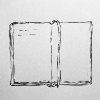 Open Sketchbook Drawing