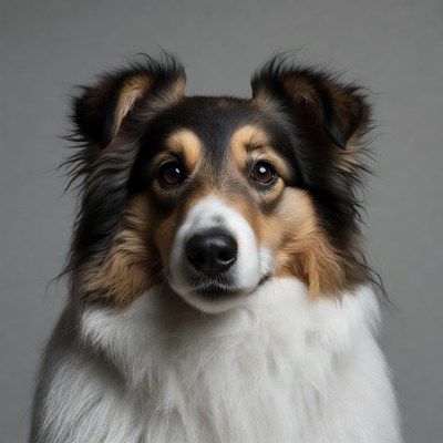 Close-up of Shetland Sheepdog portrait