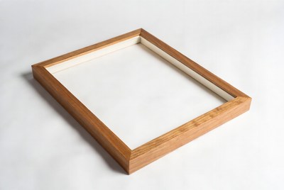 Wooden picture frame empty
