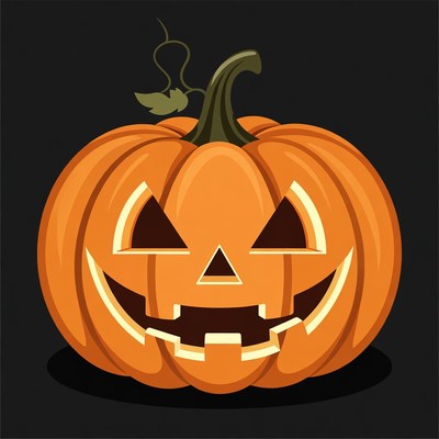 Jack-o'-lantern pumpkin illustration