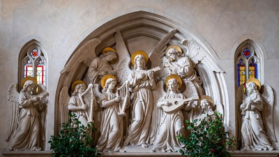 Angels Playing Musical Instruments Sculpture