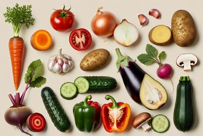 Fresh vegetables arranged on table