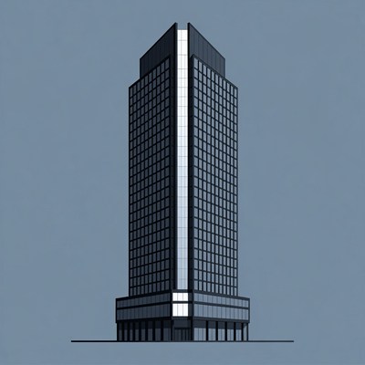 Modern Skyscraper Building Illustration
