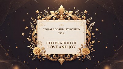 Cordially Invited Love and Joy Celebration