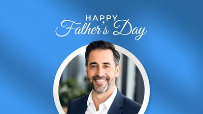 Happy Father's Day with Smiling Man