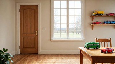 Children's Playroom with Toy Cars