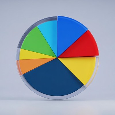 Colorful 3D Pie Chart