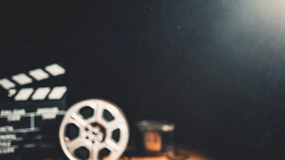 Clapperboard and Film Reel