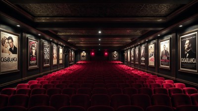 Empty Casablanca Movie Theater