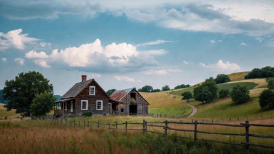 Rustic Red Barn House in Green Hills