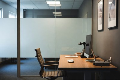 Empty Office Desk with Computer