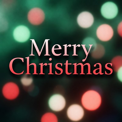 Merry Christmas Bokeh Lights