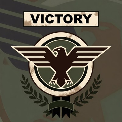 Victory Eagle Emblem with Laurel