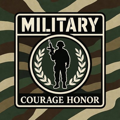 Military Soldier Courage Honor Patch