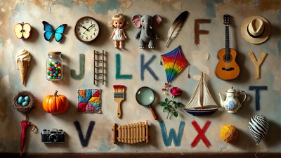 Alphabet Letters with Toys Objects