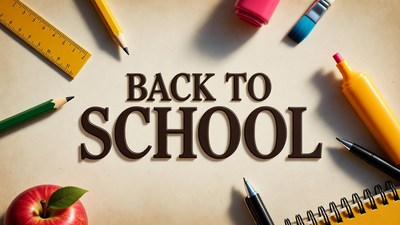 Back to School Supplies Illustration